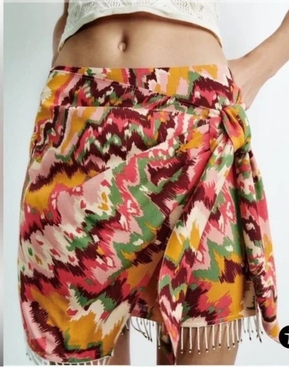 Zara Colorful Beaded Skirt